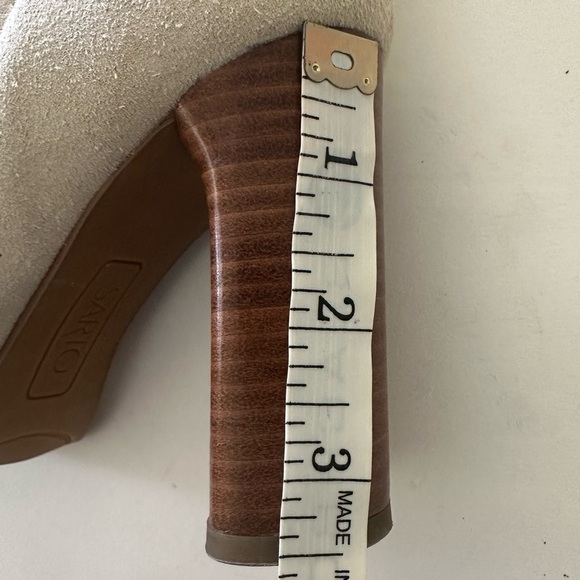 Franco Sarto Cassie Suede Womens Round Toe Tall Knee-High Boots, Cream, Size 8 - Picture 9 of 12